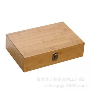 Cajas de Almacenamiento de Bambú Rectangulares con Cerradura, Embalaje General, Regalo, Manualidades, Organizador de Escritorio, Varios Tamaños, Origen Cao County - Product Image 5