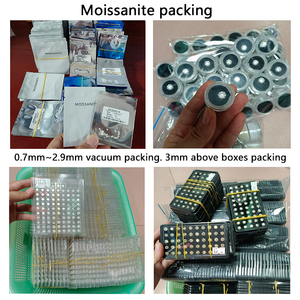 Rực rỡ moissanite đá 8mm 9mm 6.5mm 7.5mm D Trắng vvs đá mossanite Diamante đồ trang sức vòng rực rỡ moissanite - Product Image 4