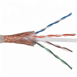 OWIRE <span class=keywords><strong>Cat</strong></span> 6 SF UTP Lan cavo senza ossigeno in rame 23AWG doppio schermato 250MHz affidabile filo Ethernet per ufficio LAN cablaggio - Product Image 2