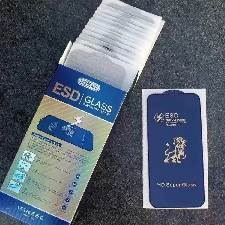 Lion kind ESD GLASS OG protective film screen protector fo iphone13pro/redmi note 8 tempered glass/redmi note 10s