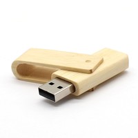USB Flash Disk berputar, 4GB 8GB 16GB kayu 2GB Tipe C USB Flash Disk 32GB 64GB 128GB perusahaan hadiah praktis bergaya