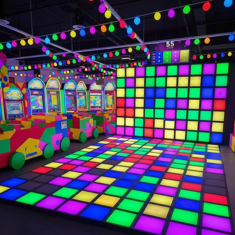Immersion LED Floor Games for Interactive