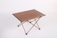 Table de plage pliable en aluminium 2 places, portable, pour pique-nique, camping, mobilier d'extérieur, réglable, légère, OEM