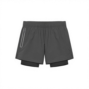 Shorts Deportivos 2 en 1 para Mujer, de Secado Rápido, Cintura Alta, con Bolsillos Laterales, Spandex y Poliéster, para Verano - Product Image 3