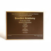 Plaques d'adresse gravées sur mesure, plaques en bronze, panneaux pour école/boutique/hôtel, panneau de collège, fabrication sur mesure