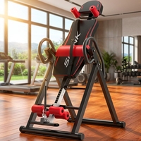 Table d'inversion mécanique en acier pour usage domestique, outil de fitness pour le soulagement des douleurs cervicales et lombaires, machine d'étirement du dos