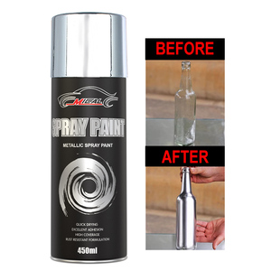 <span class=keywords><strong>Pintura</strong></span> en aerosol cromada de alta calidad, revestimiento metálico en aerosol para remodelación de automóviles, efecto <span class=keywords><strong>espejo</strong></span>, <span class=keywords><strong>pintura</strong></span> en aerosol cromada de acero inoxidable - Product Image 1