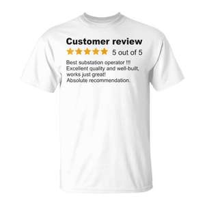 T-shirt d'inspection pour opérateur de poste de transformation, évaluation client 5 étoiles, chemise de travail - Product Image 1