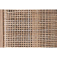 ESTANTE DE MADERA DE CAUCHO Y RATÁN DE PIE 88X36X180 NATURAL
