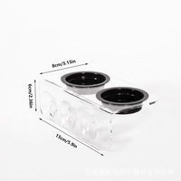 Plateau d'alimentation pour reptiles à ventouse suspendue, accessoires de décoration de terrarium, bol à nourriture et à eau pour serpent, araignée, caméléon, gecko