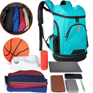 Échantillon gratuit de sacs à chaussures de sport pour le basketball avec sac à dos à cordon et poches, nouveau style, vente chaude, doublure en nylon, fermeture éclair - Product Image 4
