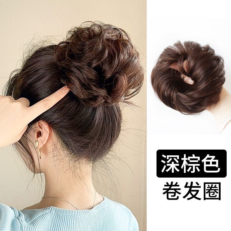 Style d'attache pour cheveux [brun foncé] cheveux bouclés