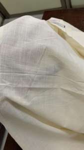 60x60 Slub Cambric Greige Fabric 45" Width Plain Cotton for Garments - Product Image 3