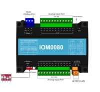 Module IO intelligent Milesgo IOM0080 avec 8 entrées analogiques, prend en charge Modbus TCP RTU, acquisition et contrôle de données à distance pour les applications IoT