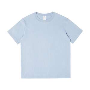 Camiseta de Cuello Redondo de Algodón, Color Sólido, Delgada, para Uso Diario, Uniforme de Trabajo, Personalizable con Impresión de Logotipo - Product Image 1