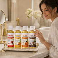 Huile Corporelle Naturelle Hydratante et Nourrissante pour Massage, à la Rose, au Curcuma, à la Vitamine C et à la Noix de Coco – Approvisionnement Direct Usine