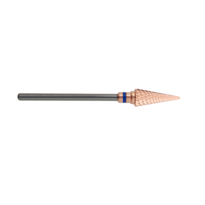 Rose Gold Coated Conical Cross Cut Tungsten Carbide Nail <b>Drill</b> <b>Bit</b> Stable Low Noise Grinding Head - Product Image 6
