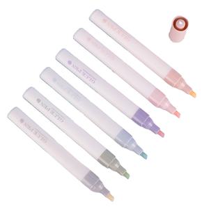 Pena Lem Titik Lucu dan Menyenangkan, Perekat Cair Berkapasitas Tinggi yang Cepat Kering dan Berwarna-warni untuk DIY yang Praktis, Jurnal, Kantor, dan Pelajar 6pcs - Product Image 1