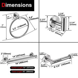 Barre <span class=keywords><strong>de</strong></span> <span class=keywords><strong>serviette</strong></span> murale en Nickel brossé, ensemble <span class=keywords><strong>de</strong></span> matériel <span class=keywords><strong>de</strong></span> <span class=keywords><strong>salle</strong></span> <span class=keywords><strong>de</strong></span> <span class=keywords><strong>bain</strong></span>, <span class=keywords><strong>anneau</strong></span> <span class=keywords><strong>de</strong></span> <span class=keywords><strong>serviette</strong></span> rond en acier inoxydable, ensemble d'accessoires <span class=keywords><strong>de</strong></span> <span class=keywords><strong>salle</strong></span> <span class=keywords><strong>de</strong></span> <span class=keywords><strong>bain</strong></span> - Product Image 6