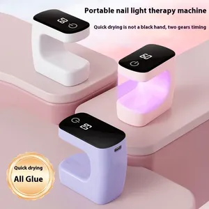 Mini lampe de soin des ongles, lampe de séchage portable pour soin des ongles, lampe de polymérisation rapide rechargeable - Product Image 1