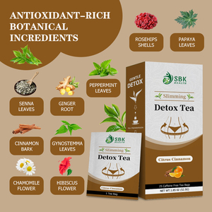 Thé Détox OEM ODM Agrumes Cannelle Effets Laxatifs Naturels Énergie Accrue Amélioration de la Digestion Gestion du Poids - Product Image 3