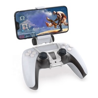 Pince de téléphone portable support de pince de jeu pour manette PS5 support de montage de poignée de manette pour accessoires de jeu de manette PS5
