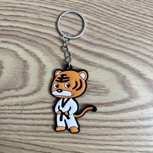 Llavero de Joyería con Colgante de Taekwondo al por Mayor, Colgante de Uniforme de Dojo de Villanos, Regalo - Product Image 2