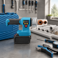 Machine à souder les tuyaux en plastique sans fil, contrôle numérique de la température, soudeuse à chaud rechargeable, pistolet thermique pour la plomberie PE
