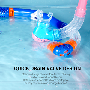 बच्चों के लिए स्ंक 300 डाइविंग उपकरण सूखे गोताखोरों के लिए युवा लोगों की लुभावनी तैराकी ट्यूब सिलिकॉन मुखपत्र का अन्वेषण करें - Product Image 4