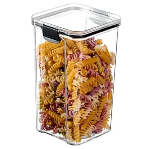 पेंट्री भंडारण कंटेनरों के लिए रसोई आयोजक सूखा भोजन सेट एयरटाइट प्लास्टिक अनाज कंटेनर बॉक्स