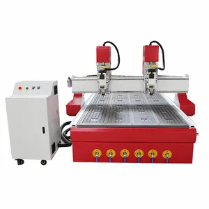 Woodworking High quality double head cnc router machine multi spindle cnc router multi head cnc router 1325 4x8