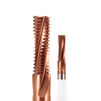 Outils de fraisage CNC Azzkor, fraises à filetage en carbure de tungstène HRC65, 4 cannelures, fraises à denture complète