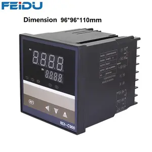 REX C900 Relay SSR Thermocouple Digital Display Temperature Controller Intelligent PID Control With Alarm