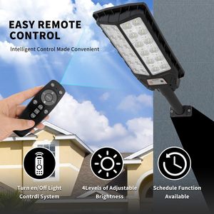 Ngoài trời không thấm nước 100W/200W/300W <span class=keywords><strong>LED</strong></span> vườn đèn tường năng lượng mặt trời Powered với cảm biến chuyển động IP65 đánh giá - Product Image 2