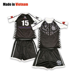 Conjunto de uniforme de rugby personalizado Ropa deportiva transpirable con diseño de patrón de sublimación Jersey y pantalones cortos del equipo - Product Image 1