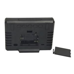 EMAF-Horloge numérique de table à LED pour le salon et le chevet, grand affichage, calendrier, alarme électronique - Product Image 4