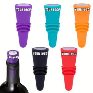Wholesale Food Silicone Stainless Steel Red <b>Wine</b> <b>Stopper</b> Cone Kitchen Beer Seasoning Bottle with Custom Logo - Product Image 1
