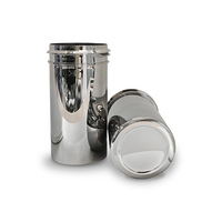 Services d'usinage CNC et d'électroérosion à fil, Conteneur personnalisé en acier inoxydable 316 pour échantillonnage de poudre/liquide, Tolérance +/-0,005 mm, MOQ 1 pièce