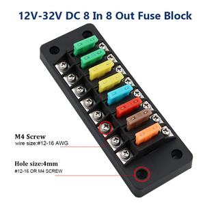 Bloc de fusibles à lame 4, 8 ou 10 voies, porte-fusibles pour fusibles ATC/ATS/287/257 pour automobile, camion, bateau, marine, camping-car - Product Image 3