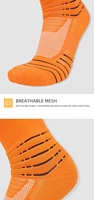 LINGTU Chaussettes de baseball avec logo personnalisé Chaussettes de baseball épaissies Chaussettes de baseball en éponge antidérapantes, respirantes et extensibles