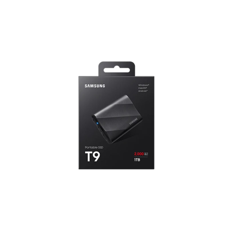 Samsung T9 ポータブルSSD 1TB新品 Samsung 1TB T9 Portable SSD, USB 3.2 Gen 2x2, 2000MB/s Speed