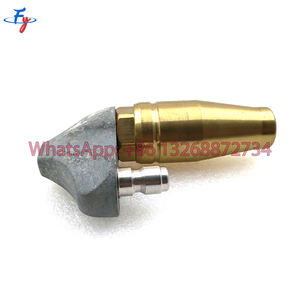 Kit de nettoyage de canalisations FY Jetter Nozzle Pipe Drain Cleaning Root Cutter, nettoyeur haute pression, buse de nettoyage des égouts autopropulsée en laiton 1/4 pouces - Product Image 2