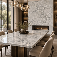 Marbre gris Calacatta de luxe pour les dessus de tables à manger et les revêtements muraux pour projets d'intérieur