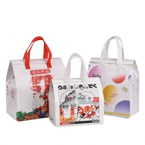 Sac isotherme portable multi-spécifications en non-tissé pour aliments, boissons chaudes et froides, livraison à emporter, restauration, imperméable - Product Image 1