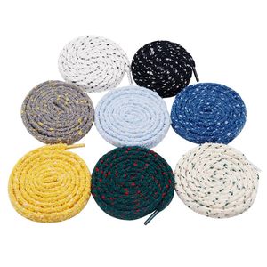 Lacci Coolstring per Scarpe da Baseball, Lacci Piatti a Doppio Strato in Finta Pelliccia con Inserto a Righe Colorate in Twill - Product Image 4
