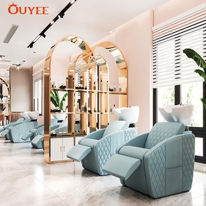 Furnitur kuku Salon, meja resepsi, poles kuku, rak Tampilan konter, desain kustom untuk toko kecantikan - Product Image 1