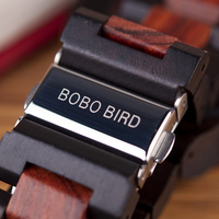 Montre Homme Mécanique Automatique BOBO BIRD Grand Cadran en Bois de Luxe, Livraison Rapide, Avec Logo Personnalisé