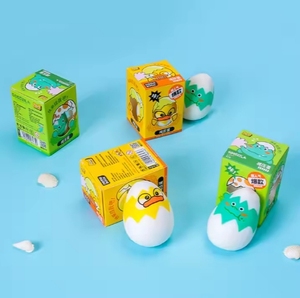 Vente en gros usine OEM Populaire Jouets anti-stress Fidget en TPR souple en forme d'œuf à presser, motifs Mignons Canard et Dinosaure pour Enfants - Product Image 6