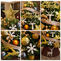 2026 Neuer Kleiner Weihnachtstischbaum Künstliche Dekoration Mit Stern Christbaumkugeln Band Schneeflocke Geschenkbox Großhandel Display