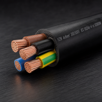 Câble de commande basse tension flexible à quatre conducteurs en cuivre, isolé XLPE, gaine PVC 4x6mm pour usage industriel et en centrale électrique